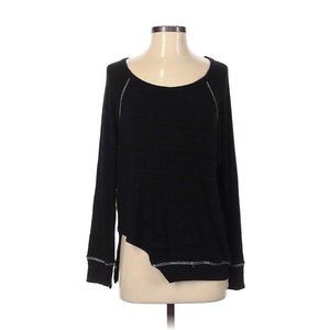 LNA Rib Knit Asymmetric Pullover Henley Top/sweater sz XS-S